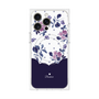プレミアムパネル with MagSafe［ ツインドットフラワー - Navy ］