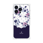 プレミアムパネル with MagSafe［ ツインドットフラワー - Navy ］