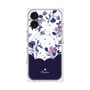 プレミアムパネル with MagSafe［ ツインドットフラワー - Navy ］