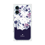 プレミアムパネル with MagSafe［ ツインドットフラワー - Navy ］