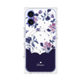 プレミアムパネル with MagSafe［ ツインドットフラワー - Navy ］