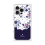 プレミアムパネル with MagSafe［ ツインドットフラワー - Navy ］