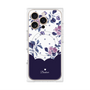 プレミアムパネル with MagSafe［ ツインドットフラワー - Navy ］