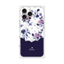 プレミアムパネル with MagSafe［ ツインドットフラワー - Navy ］
