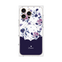 プレミアムパネル with MagSafe［ ツインドットフラワー - Navy ］