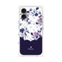 プレミアムパネル with MagSafe［ ツインドットフラワー - Navy ］