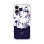 プレミアムパネル with MagSafe［ ツインドットフラワー - Navy ］