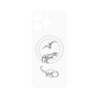 プレミアムパネル with MagSafe［ Dinosaurs No.1 - White ］