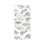 プレミアムパネル with MagSafe［ Dinosaurs No.2 - White ］