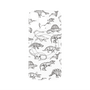 プレミアムパネル with MagSafe［ Dinosaurs No.2 - White ］
