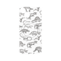 プレミアムパネル with MagSafe［ Dinosaurs No.2 - White ］