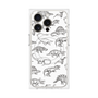 プレミアムパネル with MagSafe［ Dinosaurs No.2 - White ］