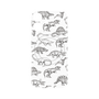 プレミアムパネル with MagSafe［ Dinosaurs No.2 - White ］