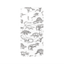 プレミアムパネル with MagSafe［ Dinosaurs No.2 - White ］