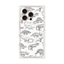 プレミアムパネル with MagSafe［ Dinosaurs No.2 - White ］