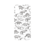 プレミアムパネル with MagSafe［ Dinosaurs No.2 - White ］