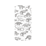 プレミアムパネル with MagSafe［ Dinosaurs No.2 - White ］