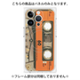 プレミアムパネル with MagSafe［ RETORO CASSETTE TAPE - Skeleton Orange ］