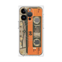プレミアムパネル with MagSafe［ RETORO CASSETTE TAPE - Skeleton Orange ］