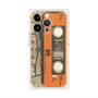 プレミアムパネル with MagSafe［ RETORO CASSETTE TAPE - Skeleton Orange ］