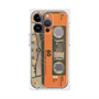 プレミアムパネル with MagSafe［ RETORO CASSETTE TAPE - Skeleton Orange ］