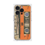 プレミアムパネル with MagSafe［ RETORO CASSETTE TAPE - Skeleton Orange ］