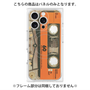 プレミアムパネル with MagSafe［ RETORO CASSETTE TAPE - Skeleton Orange ］
