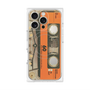 プレミアムパネル with MagSafe［ RETORO CASSETTE TAPE - Skeleton Orange ］