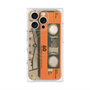 プレミアムパネル with MagSafe［ RETORO CASSETTE TAPE - Skeleton Orange ］