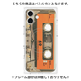 プレミアムパネル with MagSafe［ RETORO CASSETTE TAPE - Skeleton Orange ］