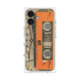 プレミアムパネル with MagSafe［ RETORO CASSETTE TAPE - Skeleton Orange ］