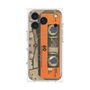 プレミアムパネル with MagSafe［ RETORO CASSETTE TAPE - Skeleton Orange ］