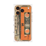 プレミアムパネル with MagSafe［ RETORO CASSETTE TAPE - Skeleton Orange ］