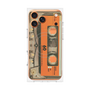 プレミアムパネル with MagSafe［ RETORO CASSETTE TAPE - Skeleton Orange ］