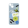 プレミアムパネル with MagSafe［ Playful sticker - Dusty Blue ］