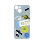 プレミアムパネル with MagSafe［ Playful sticker - Dusty Blue ］