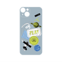 プレミアムパネル with MagSafe［ Playful sticker - Dusty Blue ］