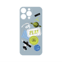 プレミアムパネル with MagSafe［ Playful sticker - Dusty Blue ］