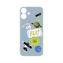 プレミアムパネル with MagSafe［ Playful sticker - Dusty Blue ］