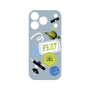 プレミアムパネル with MagSafe［ Playful sticker - Dusty Blue ］
