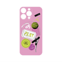 プレミアムパネル with MagSafe［ Playful sticker - Dusty Pink ］