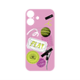 プレミアムパネル with MagSafe［ Playful sticker - Dusty Pink ］