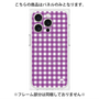 プレミアムパネル with MagSafe［ Checkered Purple - ギンガムチェック パープル ］