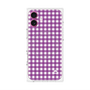 プレミアムパネル with MagSafe［ Checkered Purple - ギンガムチェック パープル ］