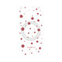 プレミアムパネル with MagSafe［ Dippin dots Red - ディッピンドッツ レッド ］
