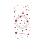 プレミアムパネル with MagSafe［ Dippin dots Red - ディッピンドッツ レッド ］
