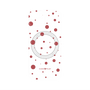 プレミアムパネル with MagSafe［ Dippin dots Red - ディッピンドッツ レッド ］
