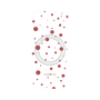 プレミアムパネル with MagSafe［ Dippin dots Red - ディッピンドッツ レッド ］