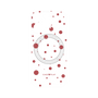 プレミアムパネル with MagSafe［ Dippin dots Red - ディッピンドッツ レッド ］