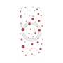 プレミアムパネル with MagSafe［ Dippin dots Red - ディッピンドッツ レッド ］